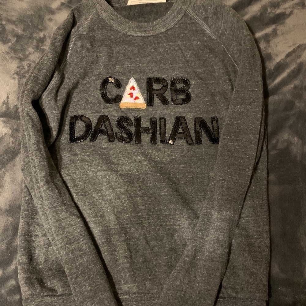 Bow and drape sweatshirt